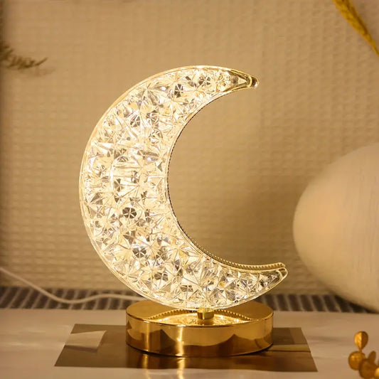 Moon-Shaped Touch Lamp